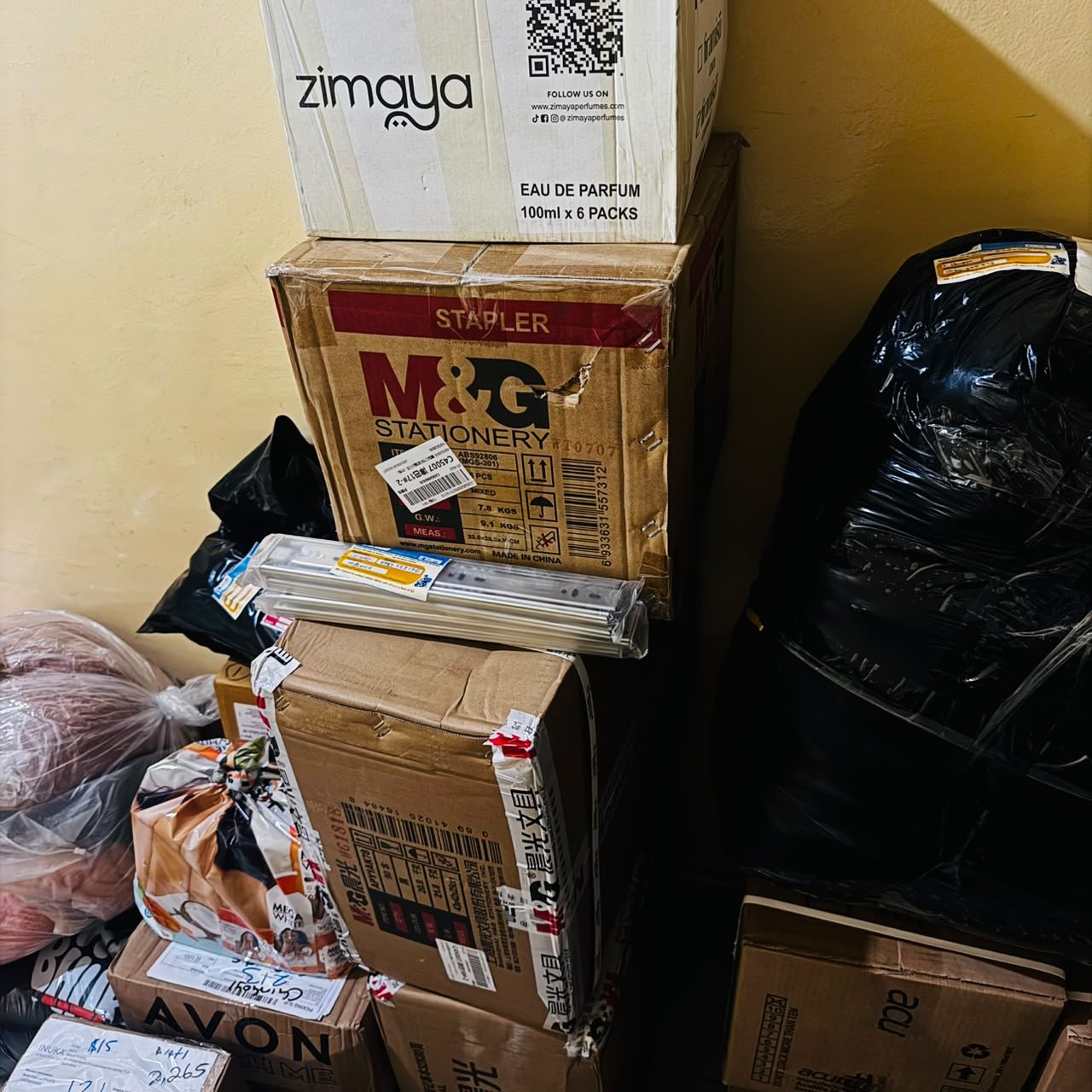 Boxes prepared indoors