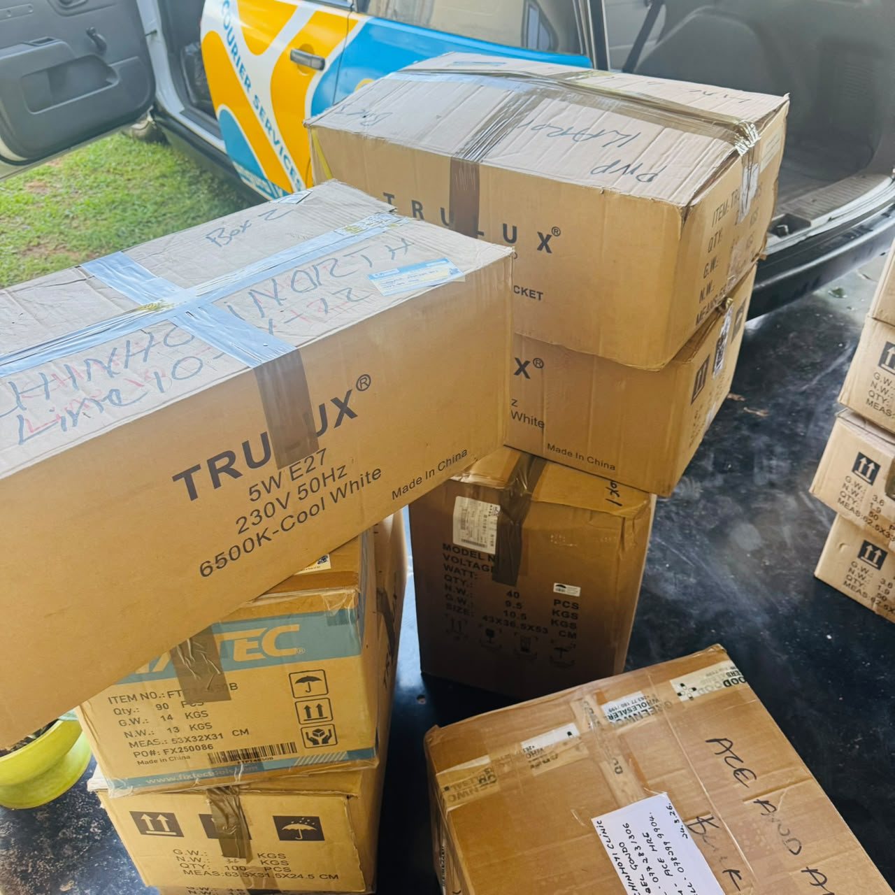 Business parcel grouping